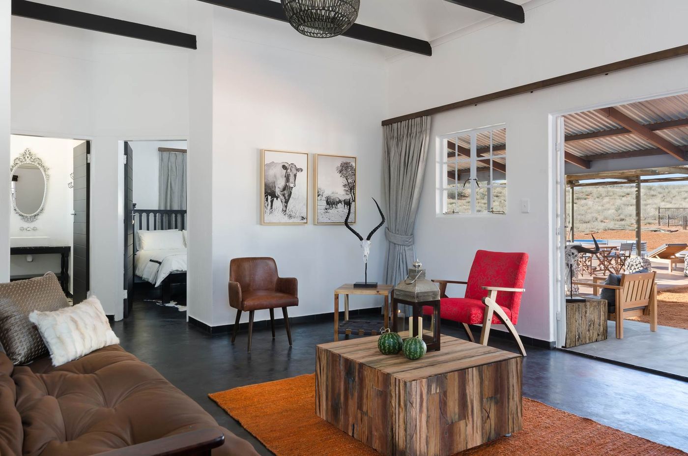 The sitting room — Kalahari Farmstead & Cottage