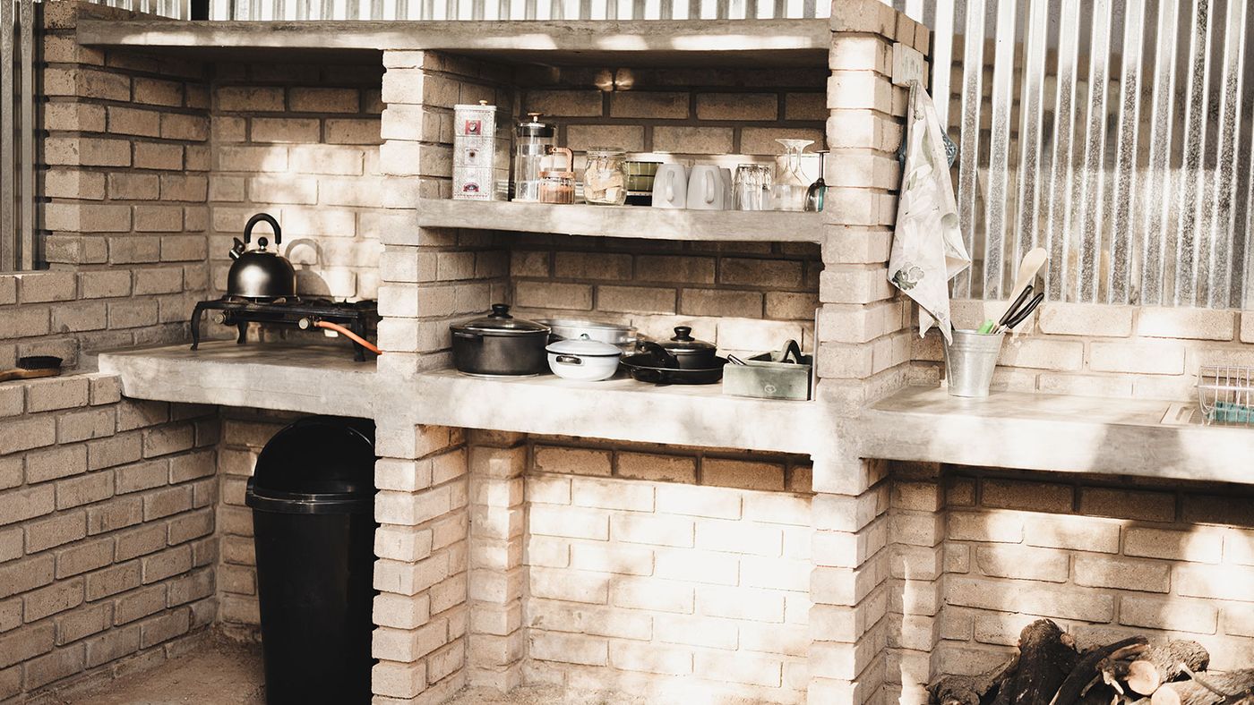 The outdoor kitchen — Kalahari Guesthouse & Farmstall