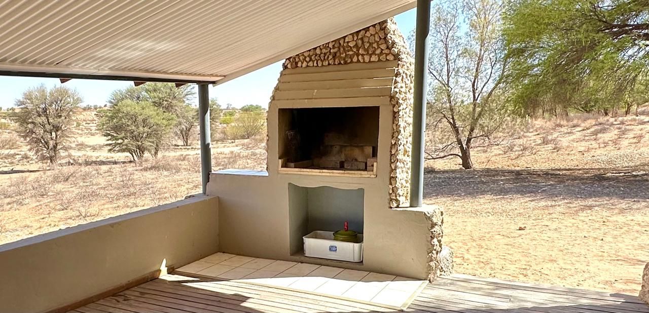 The stoep over the dune field — Kalahari Trails Nature Reserve