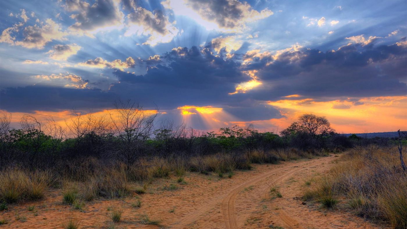 The road at sunset — Torgos Lodge