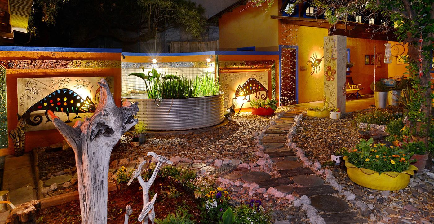 The courtyard — Van Zylsrus Hotel