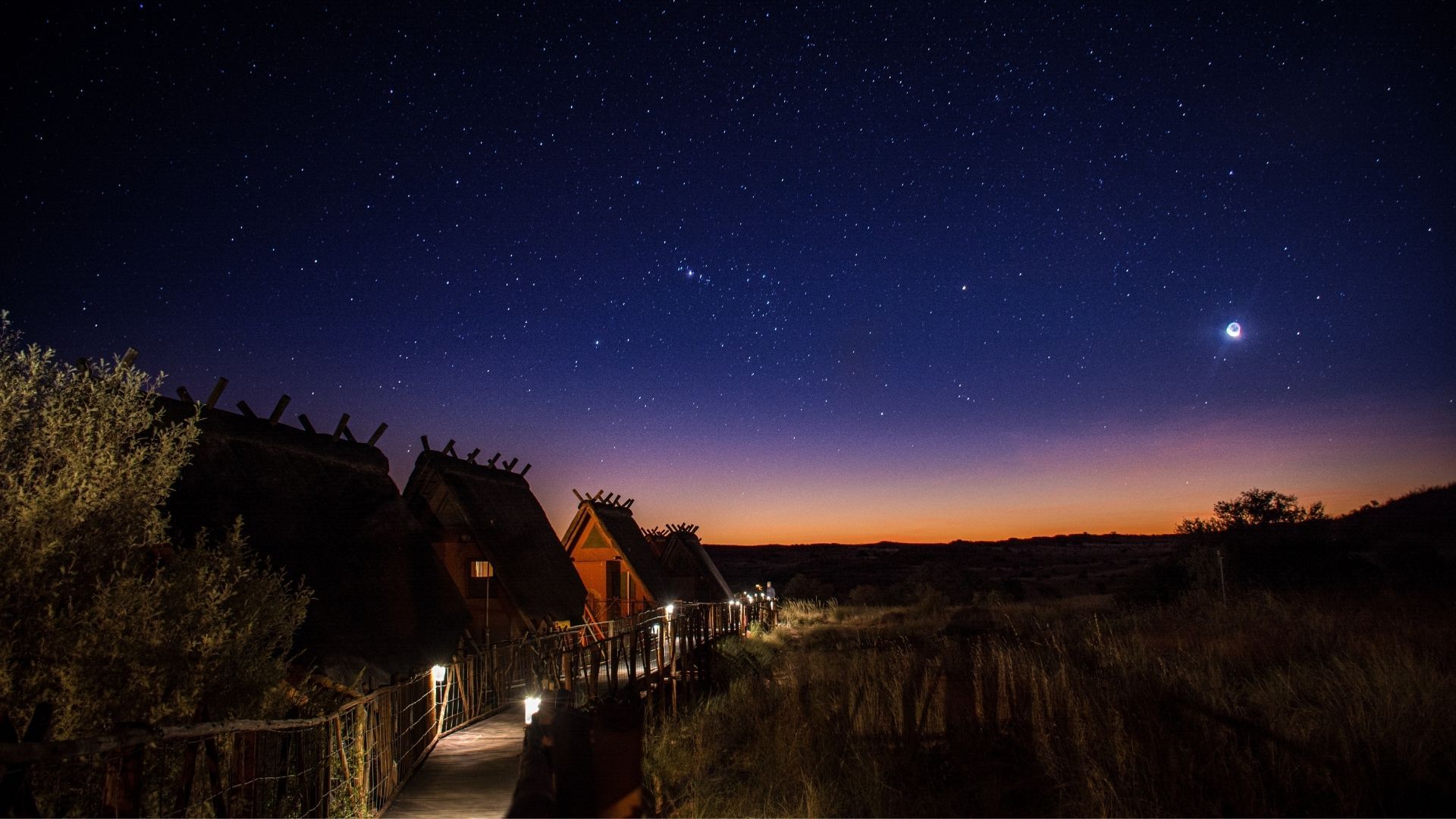 The lodge under the Dark Sky Sanctuary — !Xaus Lodge