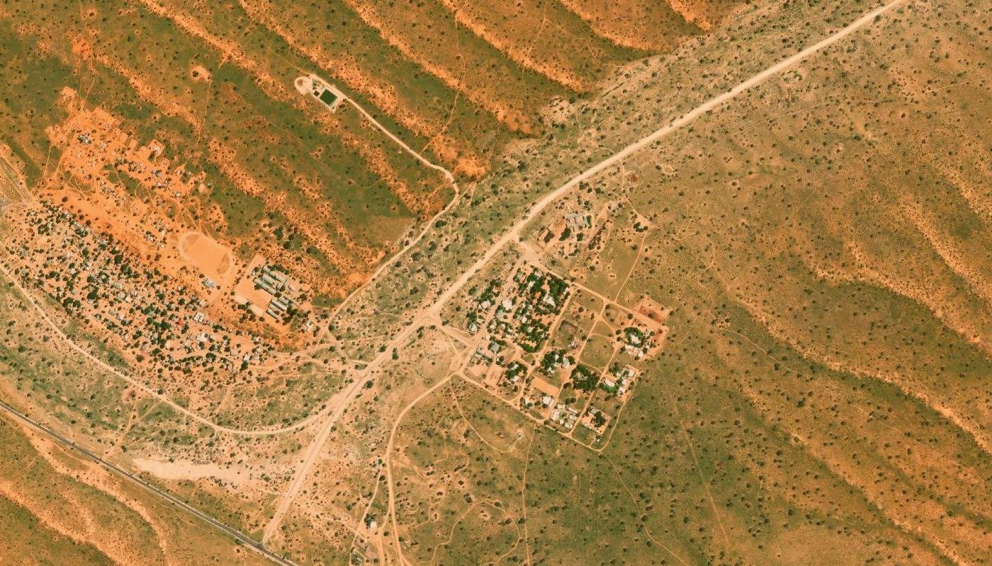 Satellite view of the ground at Diamond T Coffee Shop