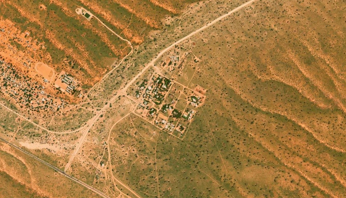 Satellite view of the ground at Kalahari Hartsplek