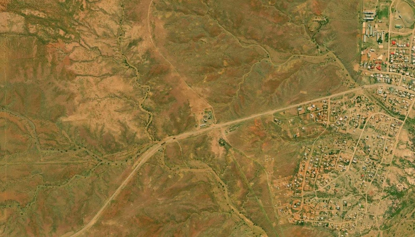 Satellite view of the ground at Kalahari Info Centre & Tented Camp