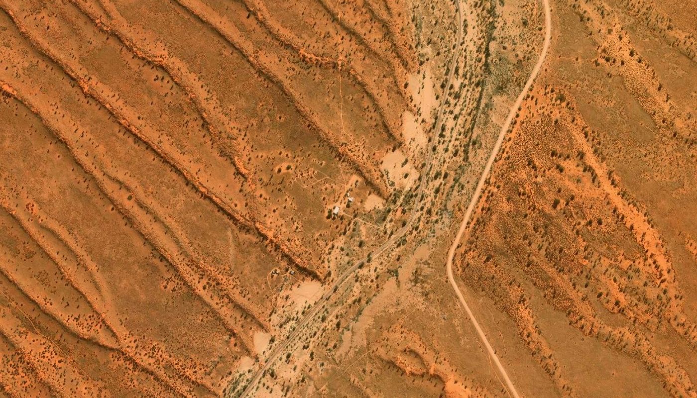 Satellite view of the ground at Kalahari Trails Nature Reserve