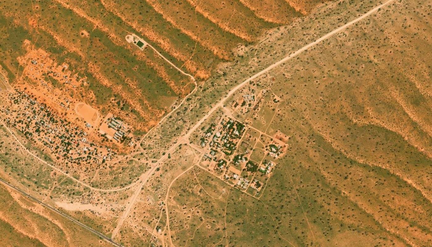 Satellite view of the ground at Thirstland Trails